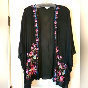 Embroidered kimono